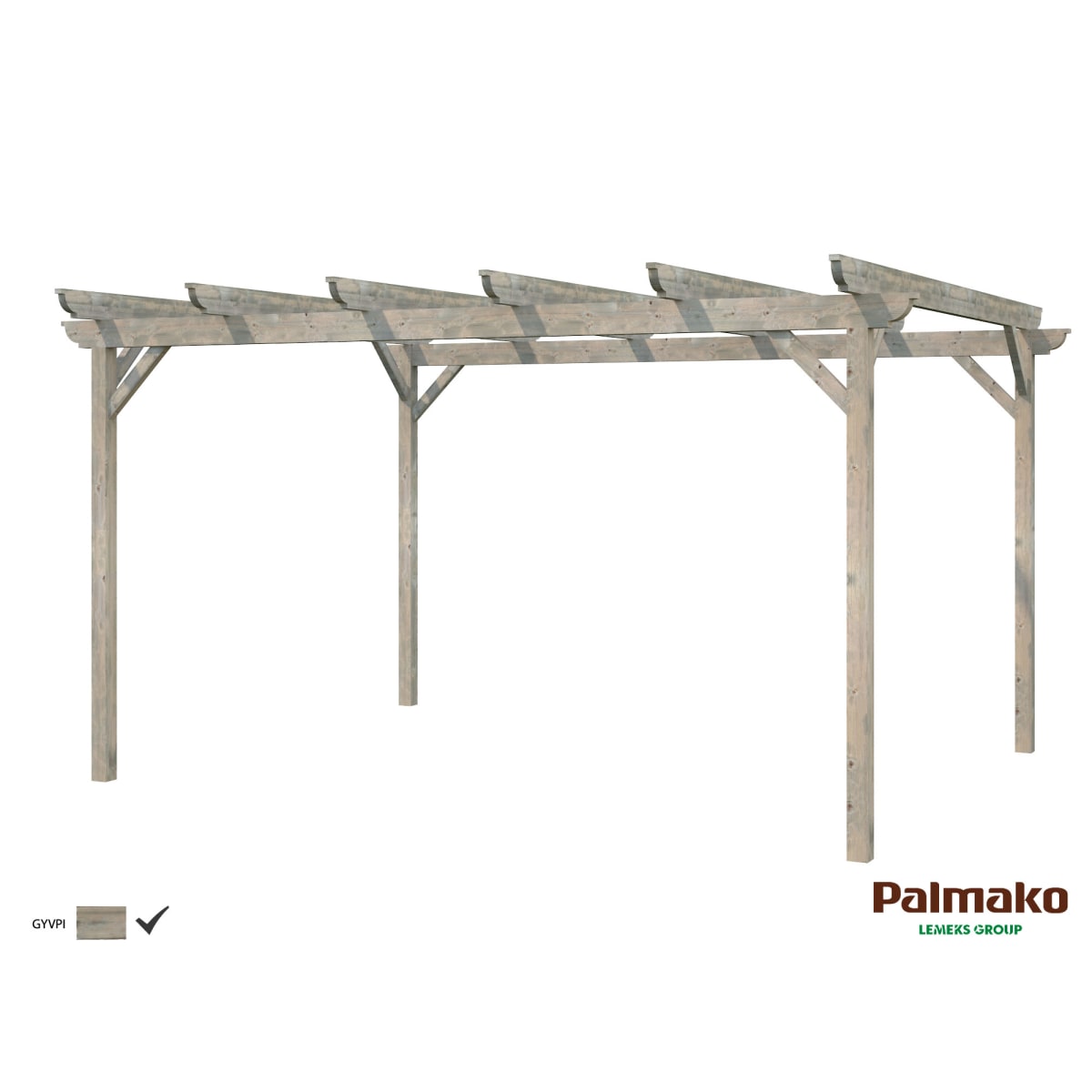 Palmako Paula 12,6 m² pergola  verkkokauppa