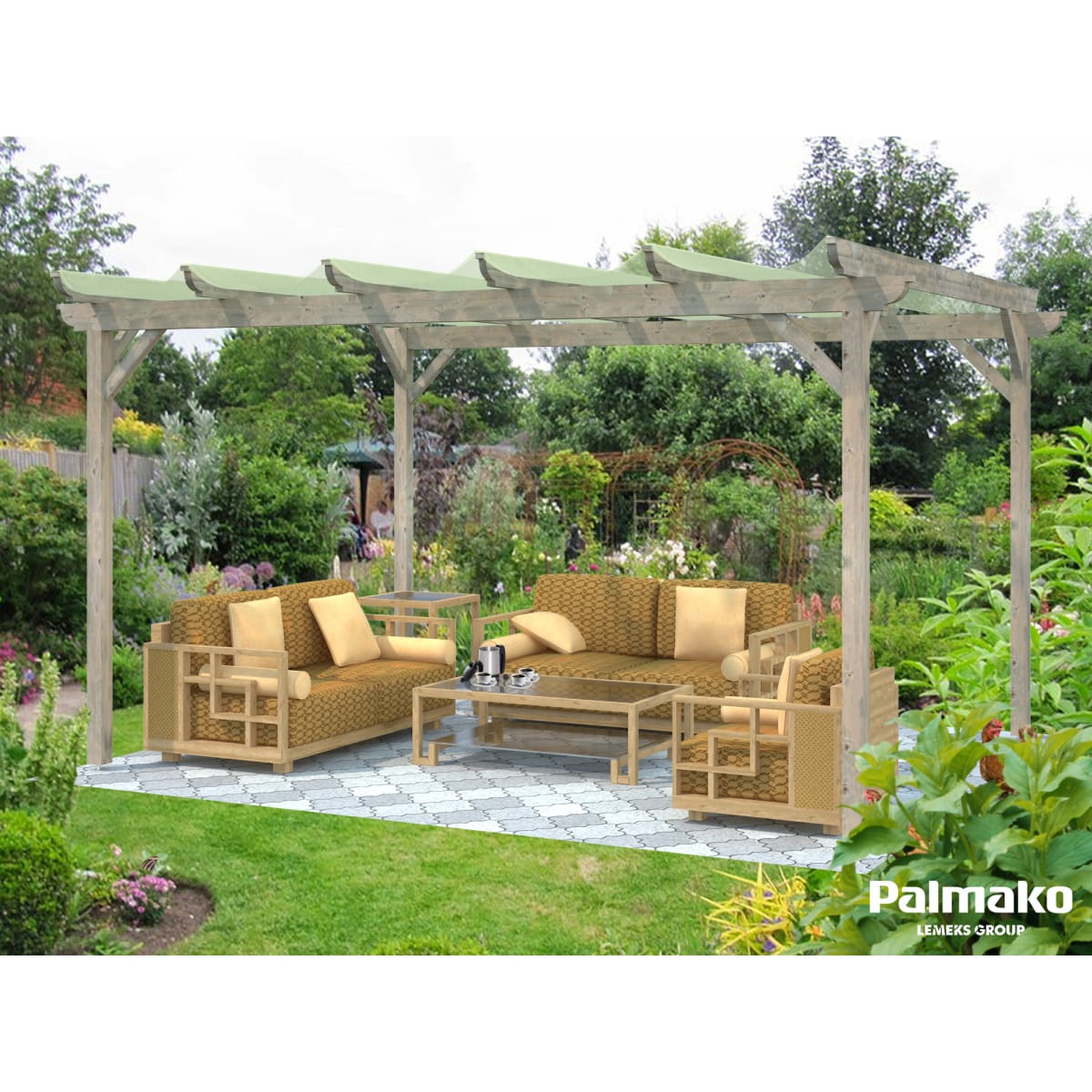 Palmako Paula 12,6 m² pergola  verkkokauppa