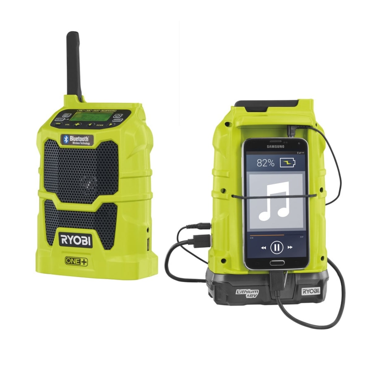 Ryobi One+ R18R-0 18V bluetooth akkuradio runko   verkkokauppa