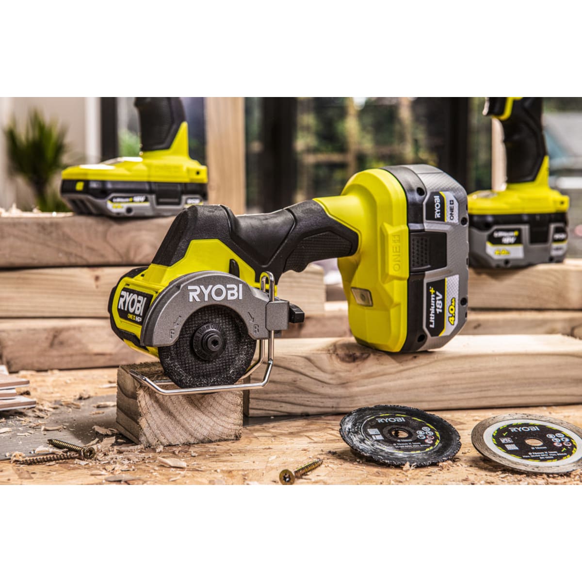 Ryobi akkukulmahiomakone top