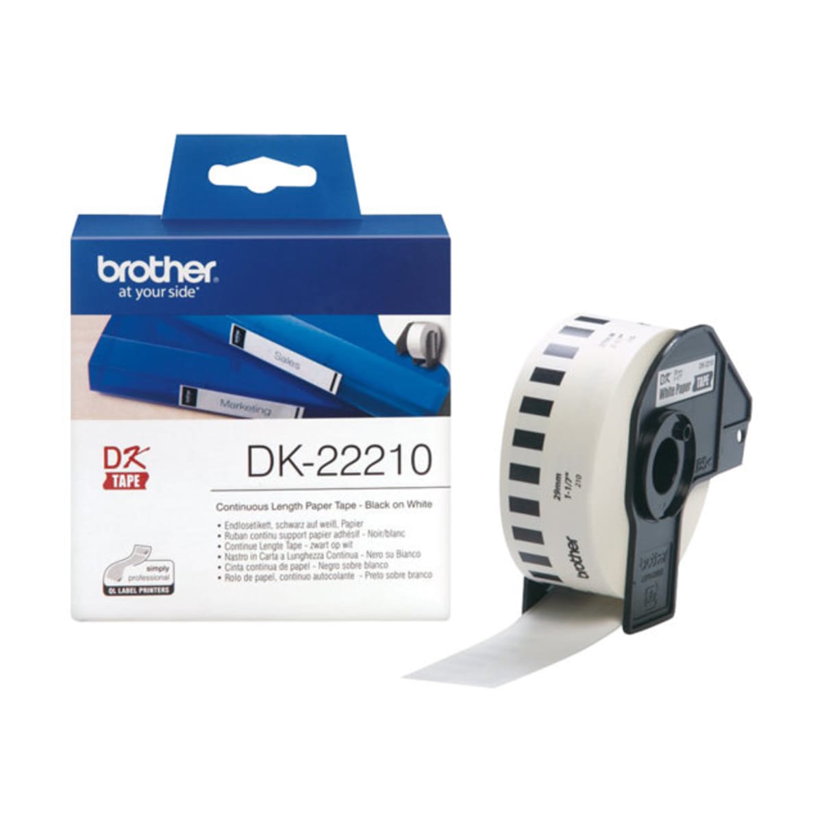 Brother DK22210 29 mm x 30,5 m rullatarra  verkkokauppa