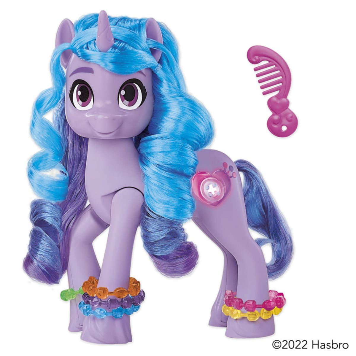 My Little Pony: Make Your Mark Toy See Your Sparkle Izzy Moonbow -- 8-Inch  Pony for Kids that Sings, Speaks, Lights Up - My Little Pony