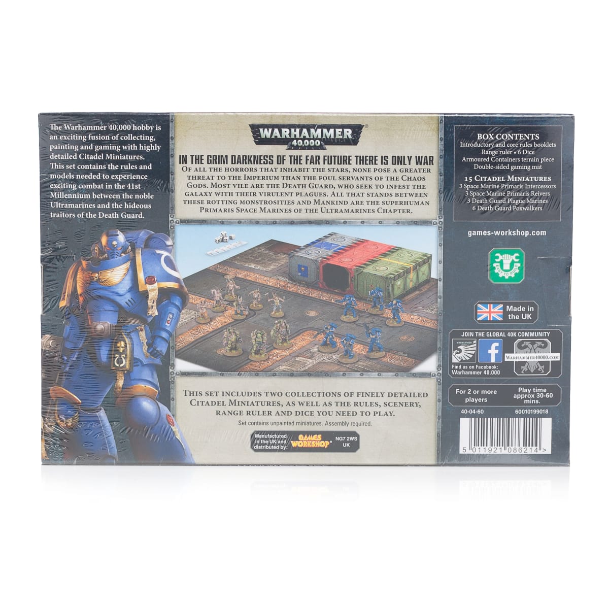 New First Strike Warhammer 40K Starter Games Workshop Ultramarines Death  Guard!!