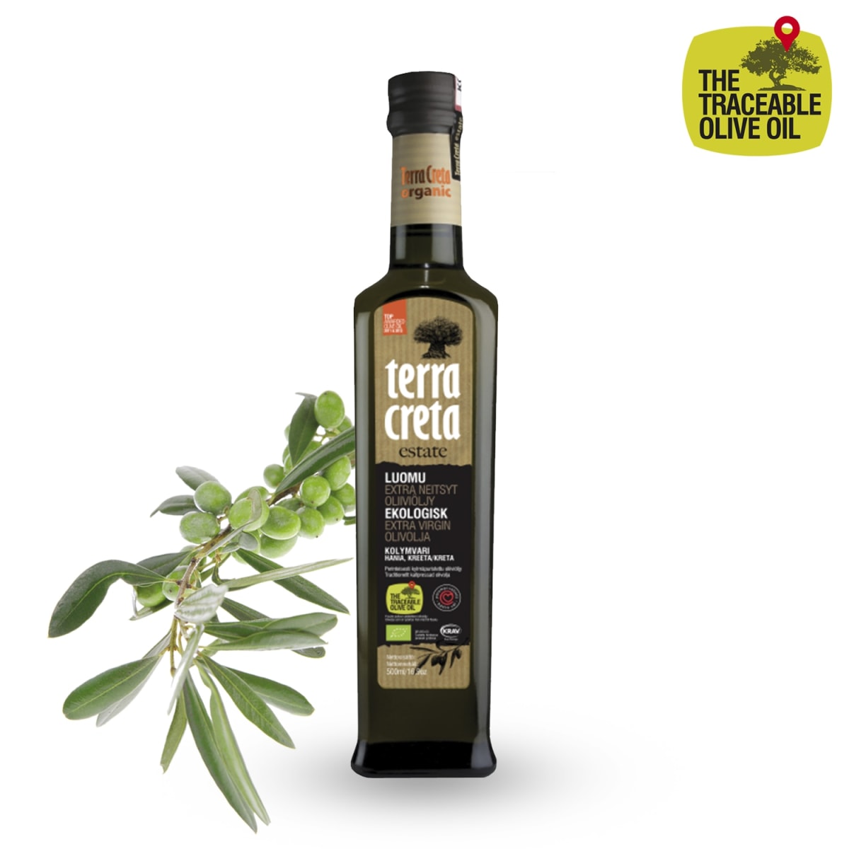 Terra Creta Luomu 500 ml oliiviöljy  verkkokauppa