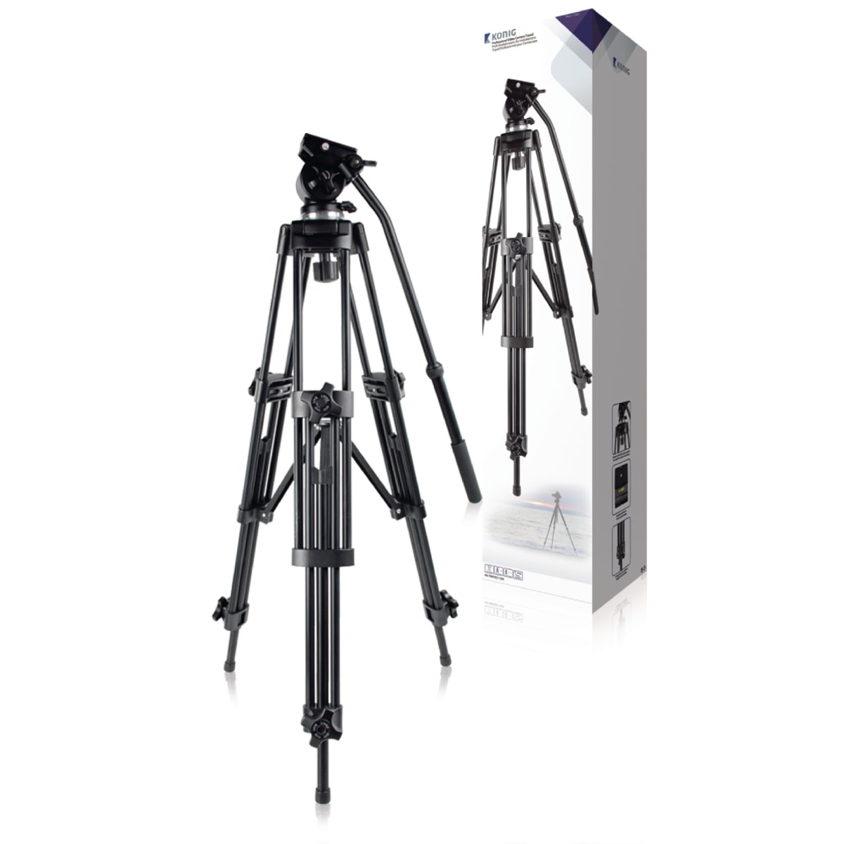 König KN-TRIPOD110N Pro Video kamerajalusta  verkkokauppa