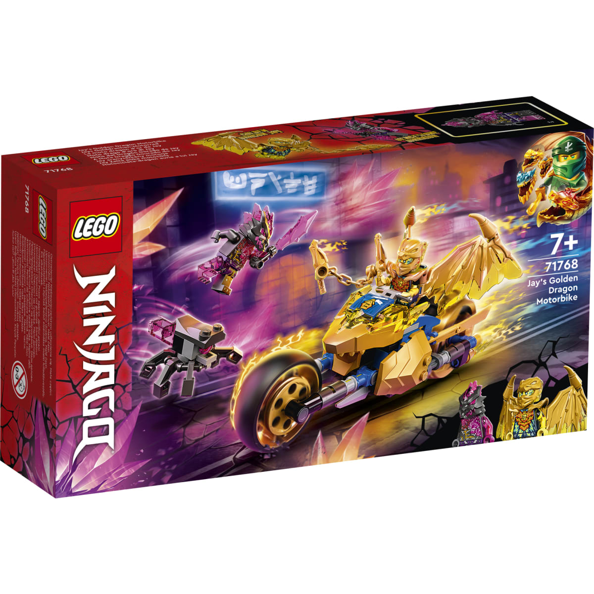 LEGO Ninjago 71768 Jayn kultainen lohikäärmemoottoripyörä | Karkkainen.com  verkkokauppa