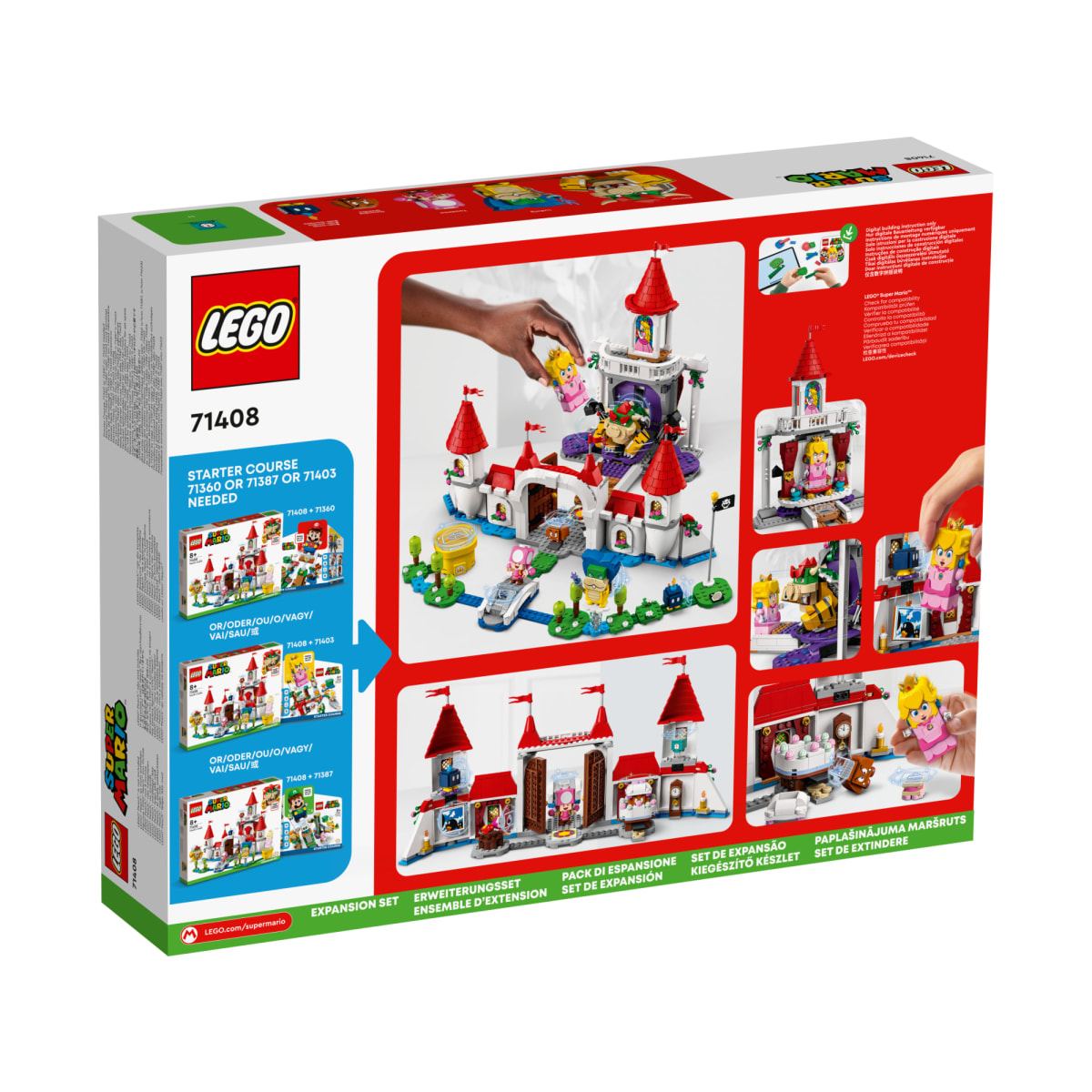 LEGO Super Mario 71408 Peachin linna ‑laajennussarja   verkkokauppa