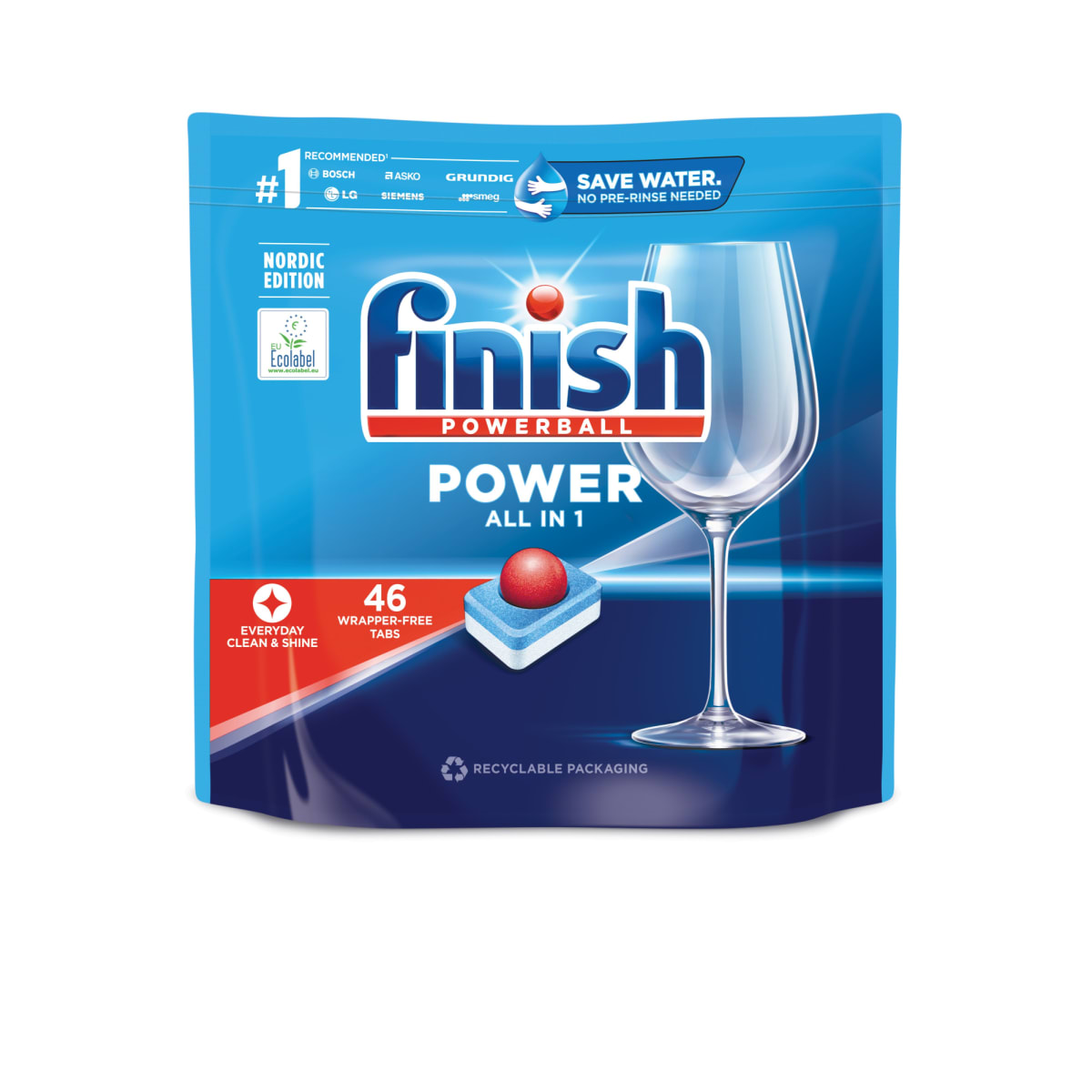 Finish Power All-In-One 46 tab konetiskitabletti   verkkokauppa