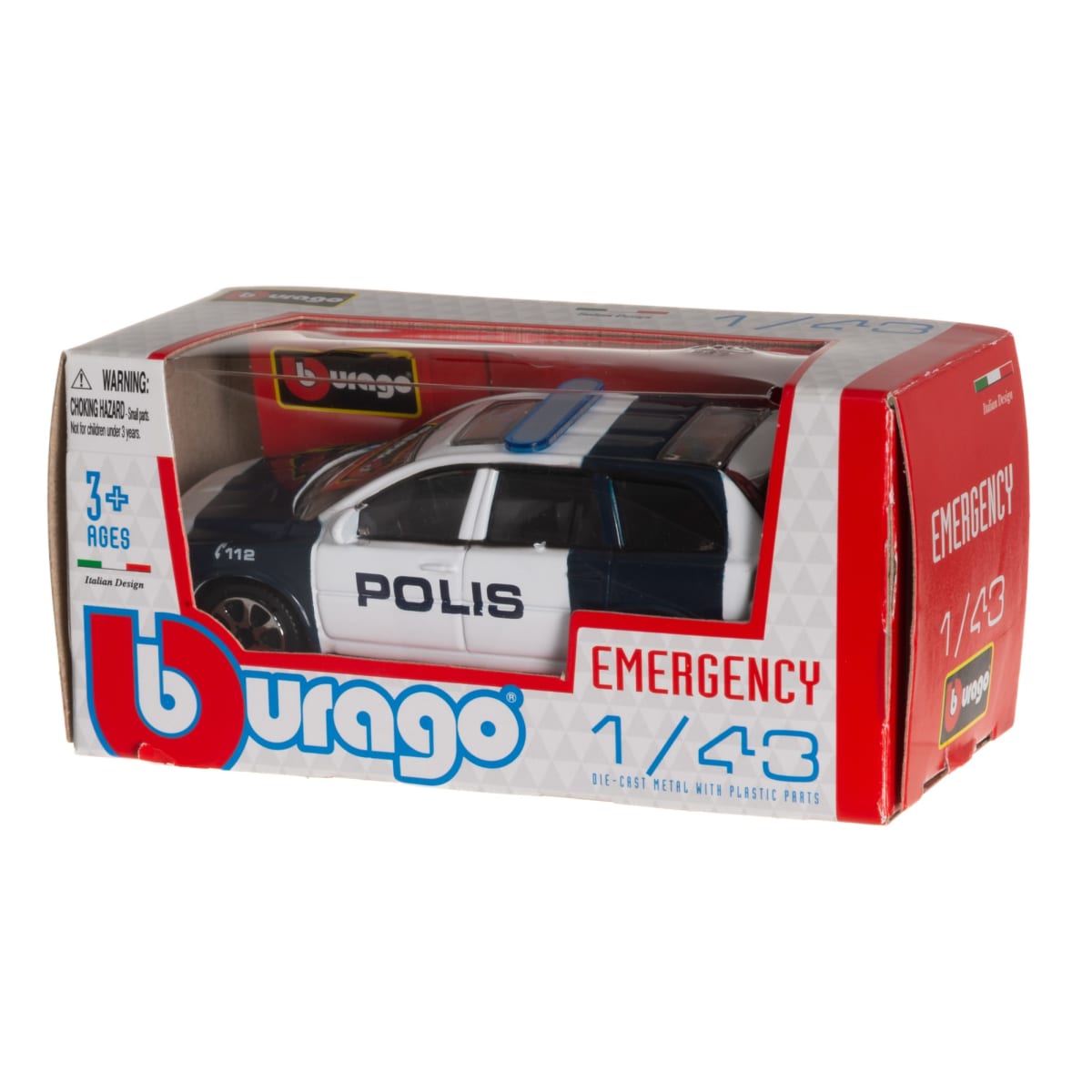 Bburago 1:43 poliisi pikkuauto  verkkokauppa