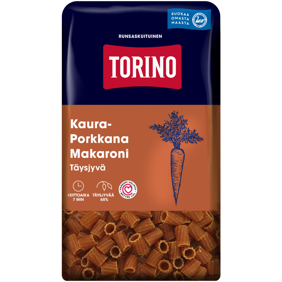 Torino 380g kaura-porkkana täysjyvämakaroni  verkkokauppa