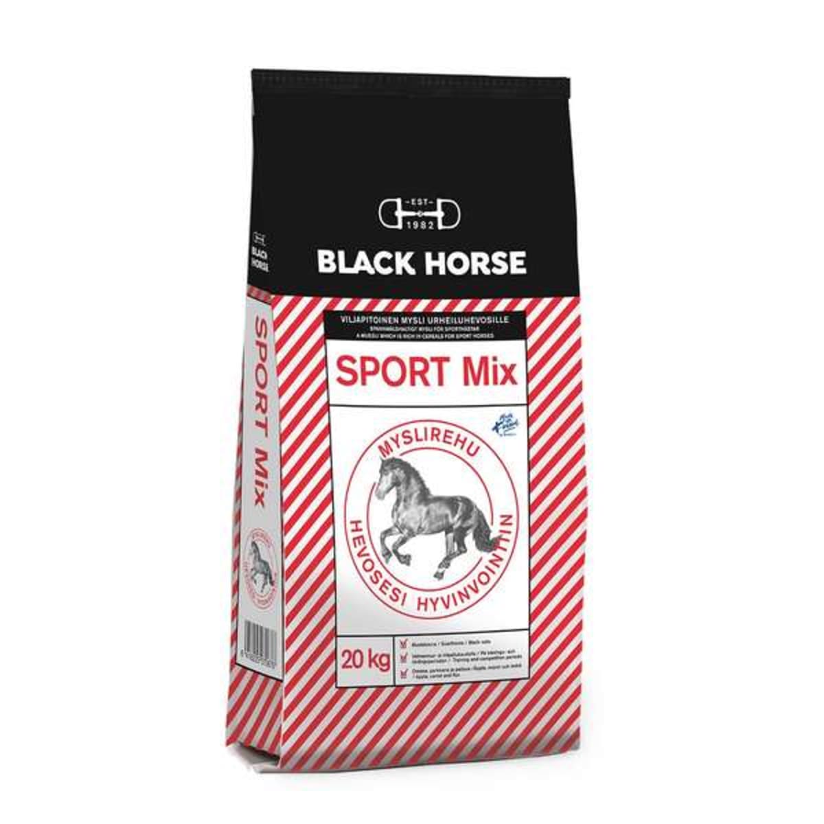 Black Horse Sport Mix 20 kg hevosen rehu  verkkokauppa