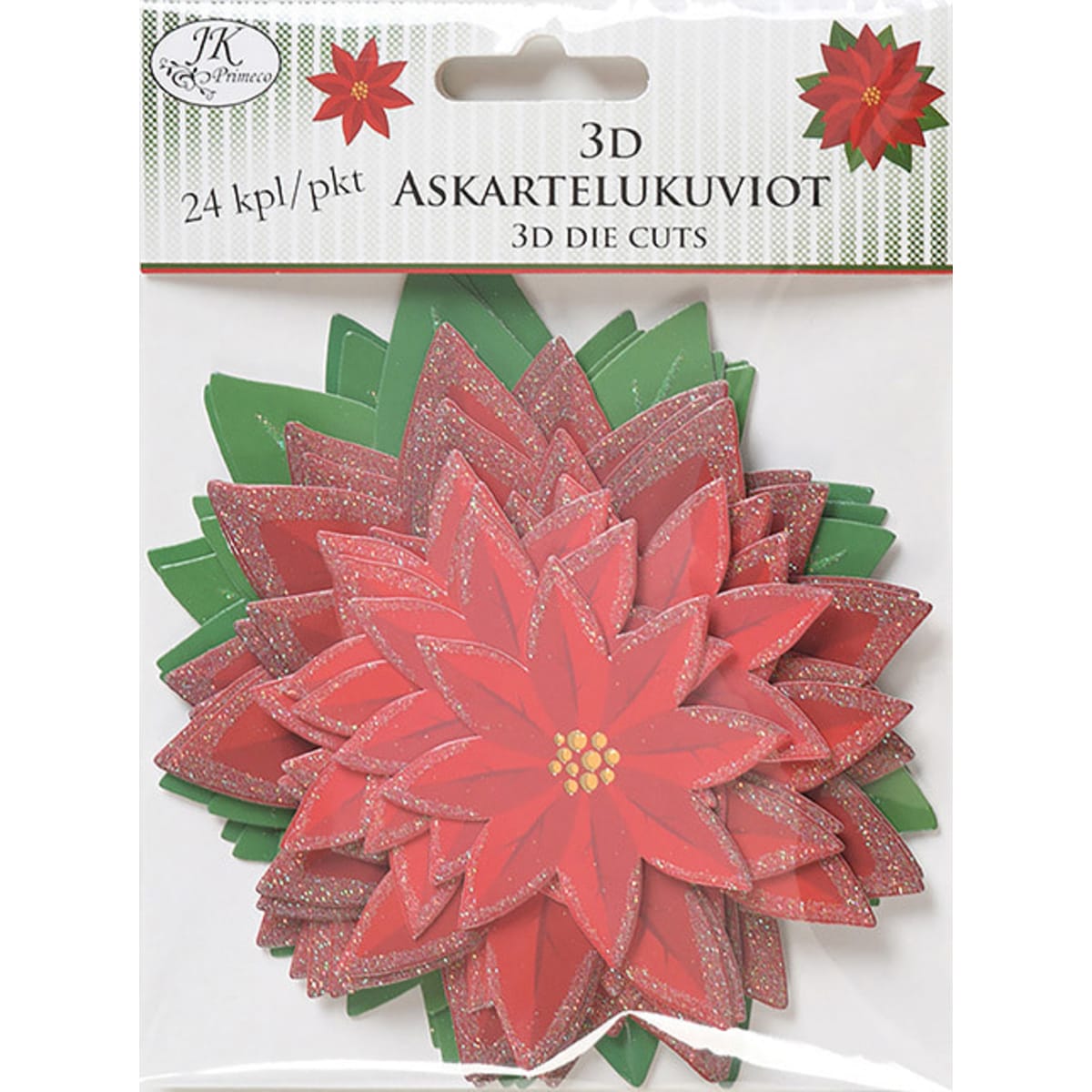  Joulutähti 3D-askartelukuvio  verkkokauppa