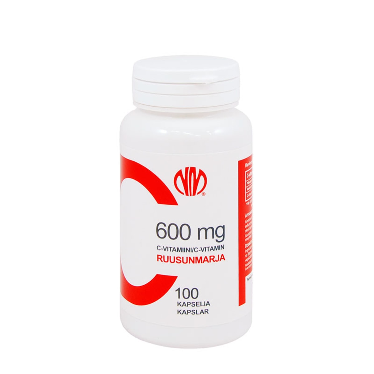 Natura Media C-Vitamiini 600 mg 100 kaps. ravintolisä   verkkokauppa