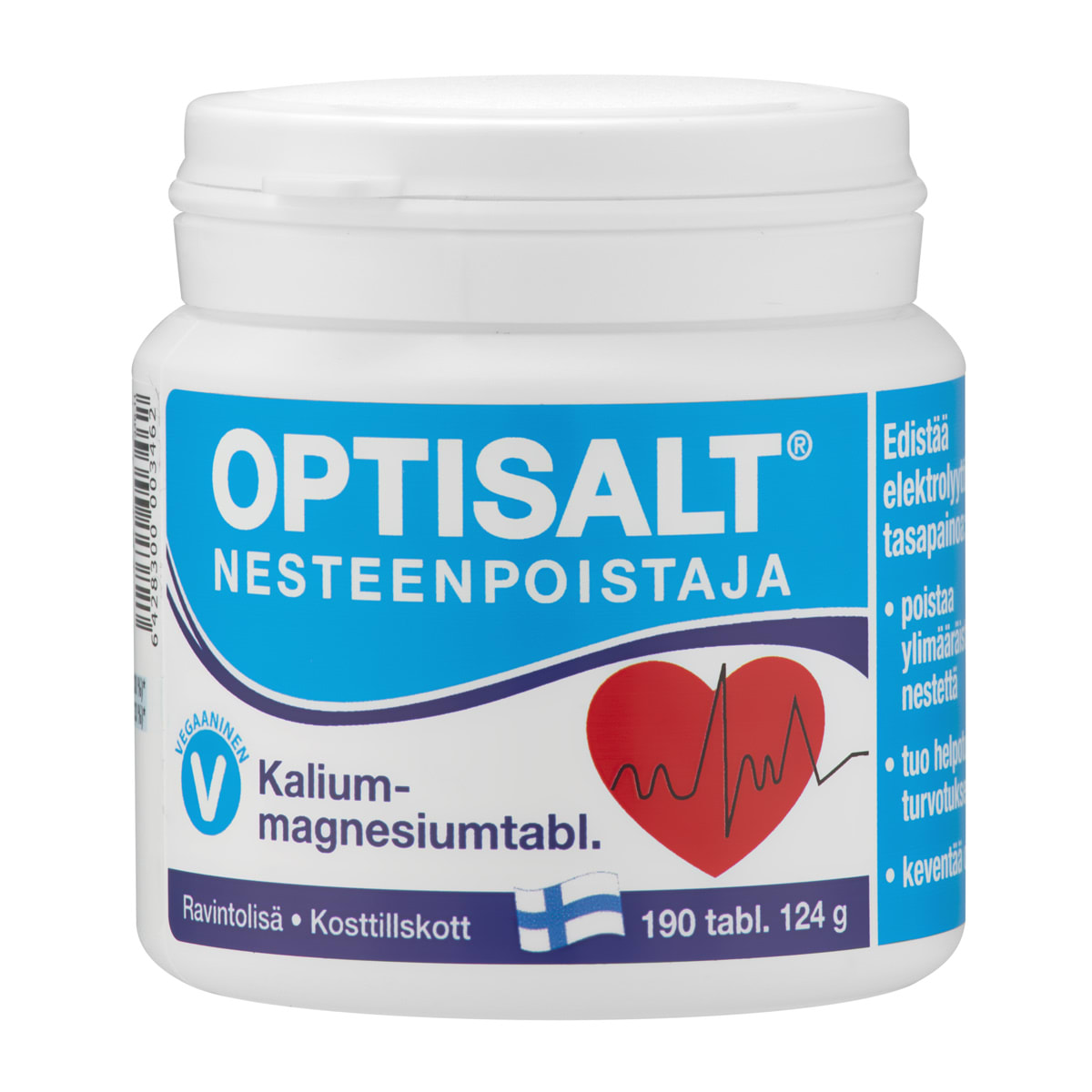 Optisalt Nesteenpoistaja 190 tabl. ravintolisä  verkkokauppa