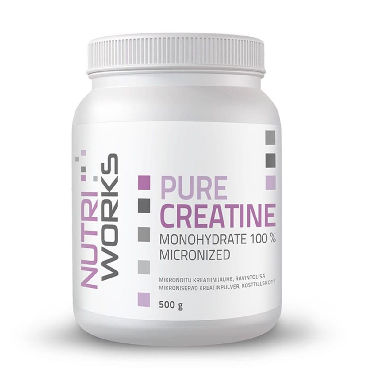 Nutri Works Pure Creatine Monohydrate 100% 500 g ravintolisä   verkkokauppa