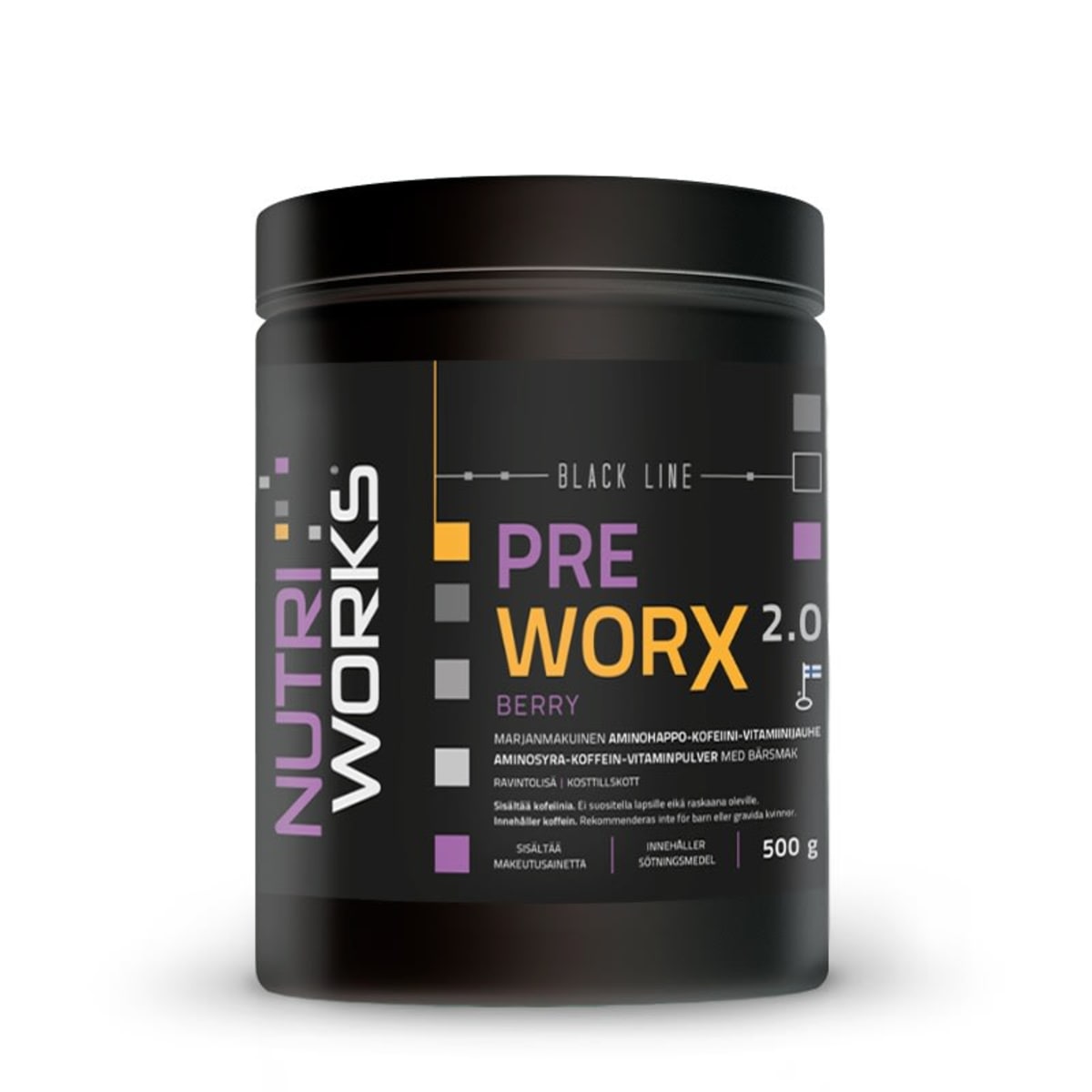 Nutri Works Pre WorX  Berry 500 g treeniboosteri   verkkokauppa