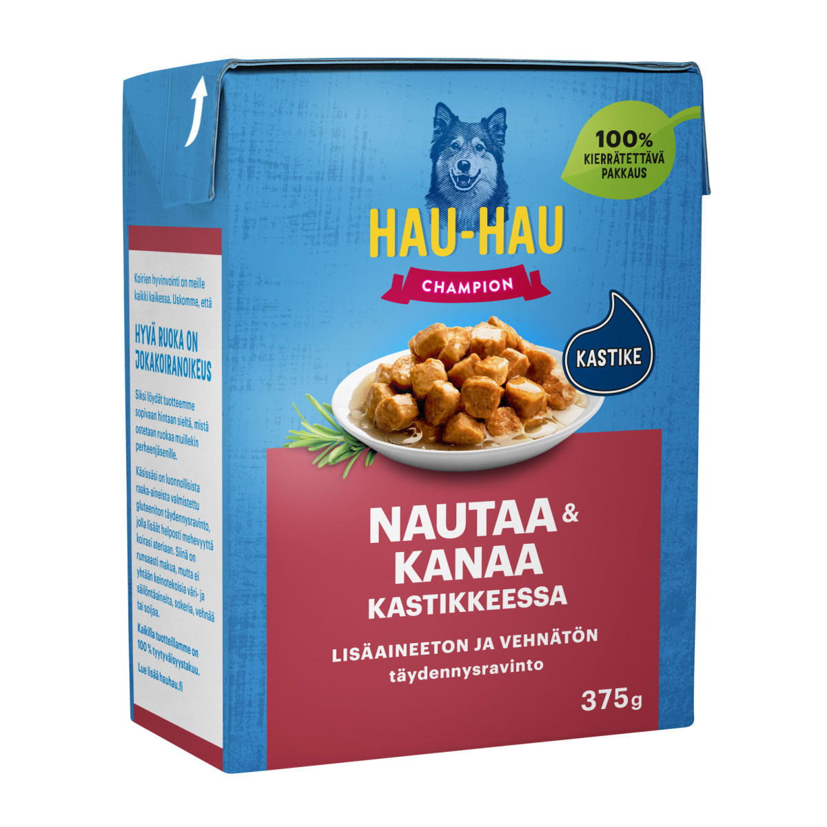 Hau-Hau Champion 375 g Nauta-kanapalat kastikkeessa   verkkokauppa