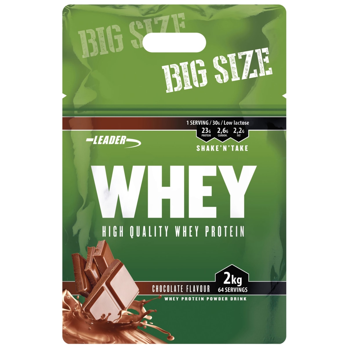Leader Whey Chocolate 2 kg heraproteiinijauhe  verkkokauppa