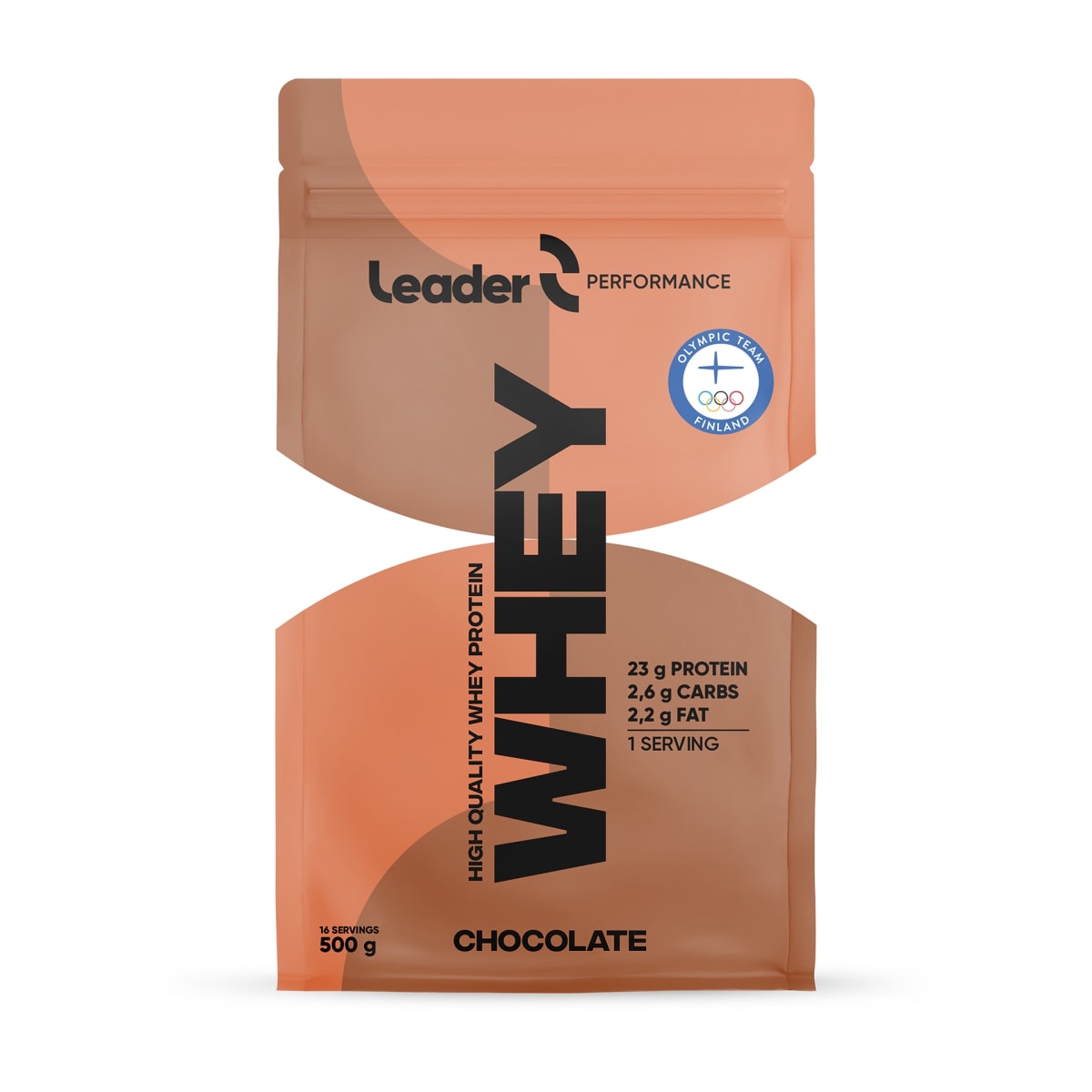 Leader Whey Protein Chocolate 500 g proteiinijauhe   verkkokauppa