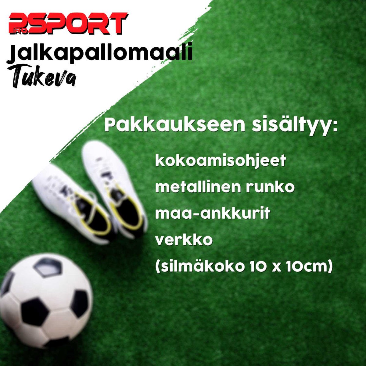 Prosport tukeva 366x180x50 cm jalkapallomaali  verkkokauppa