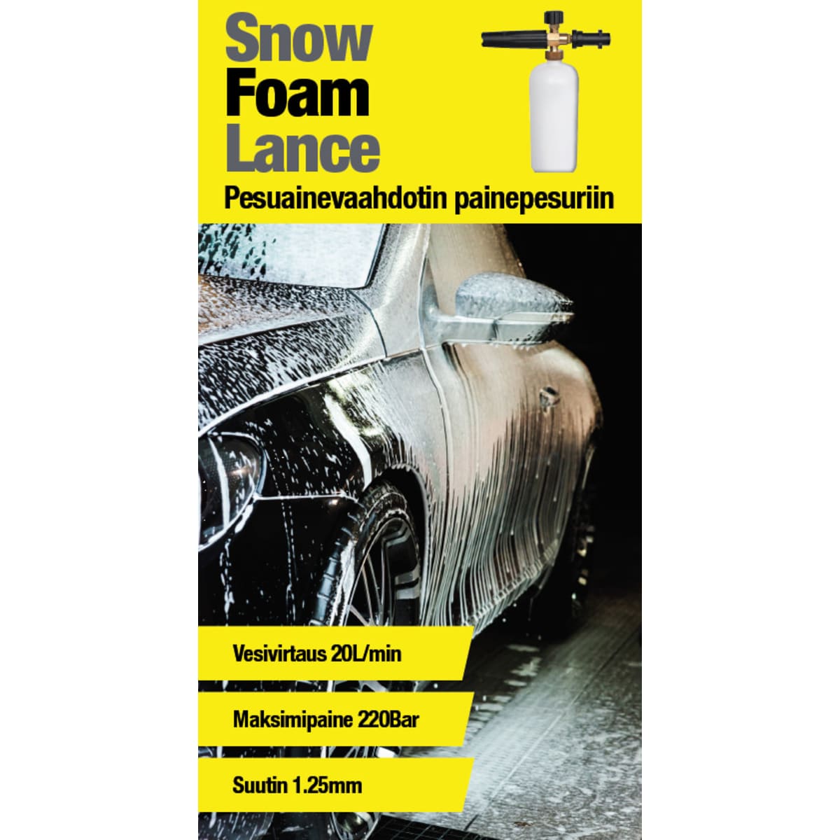 Foamer Basic Snow Foam Lance vaahdotin  verkkokauppa