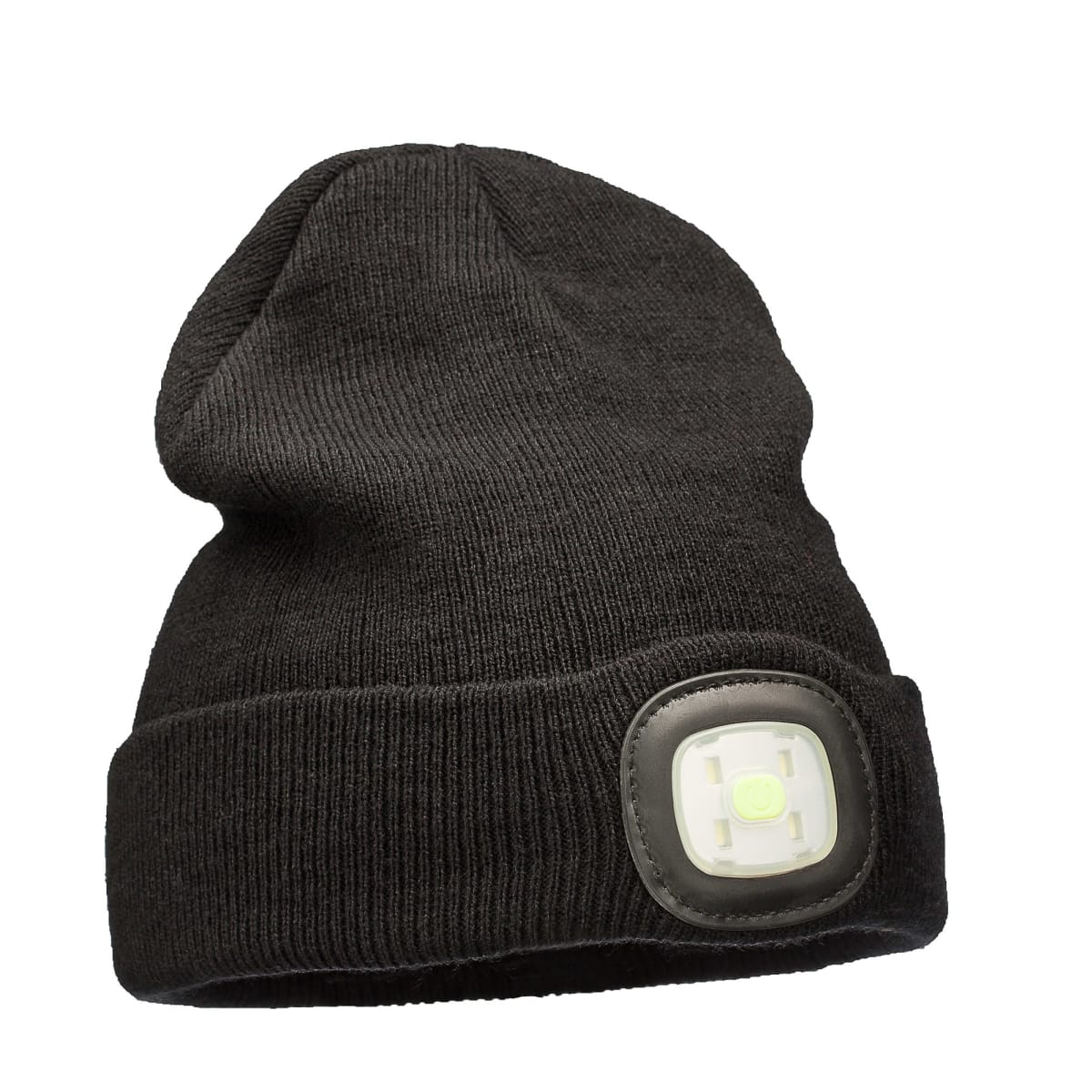 BrightSolar Beanie USB-ladattava LED pipo, musta   verkkokauppa