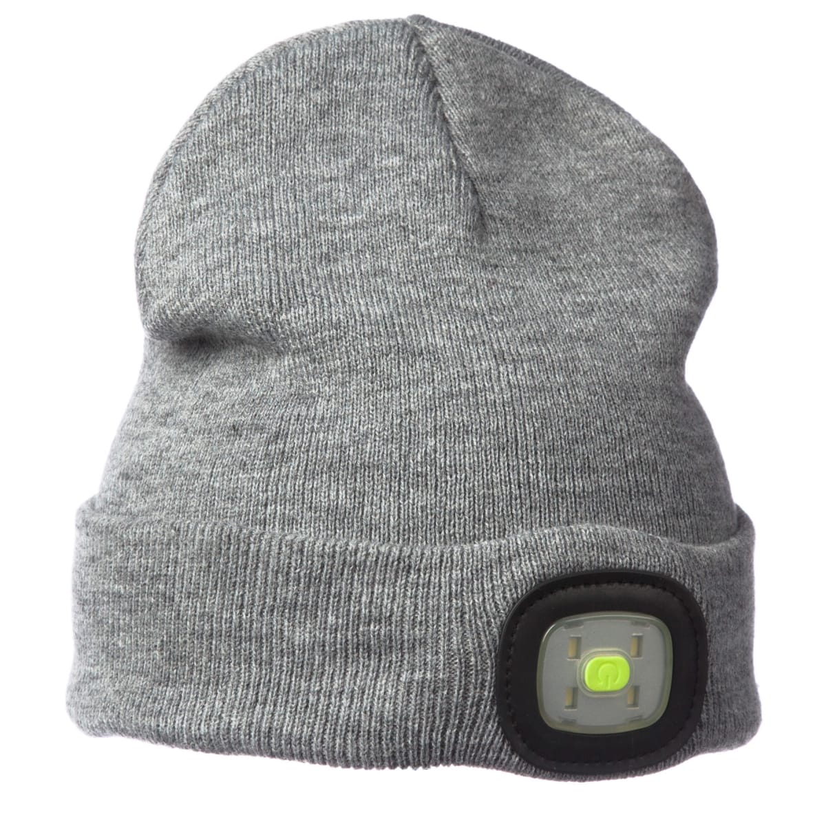 BrightSolar Beanie USB-ladattava LED pipo, harmaa   verkkokauppa