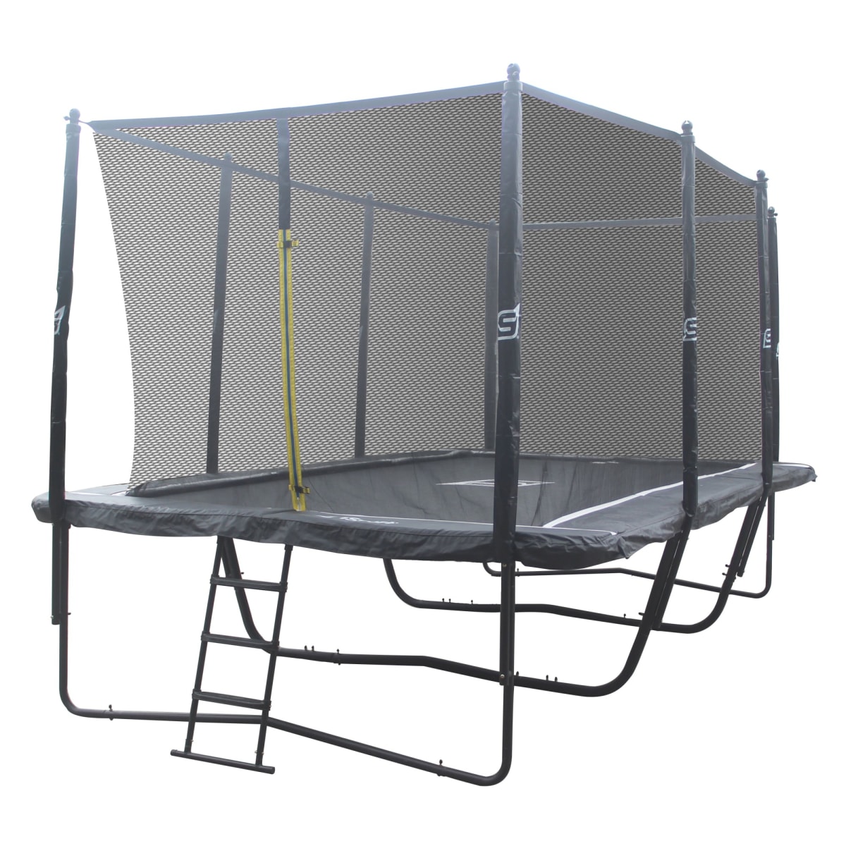 iSport Air Black 5,2x3 m 120 jousta trampoliini turvaverkolla   verkkokauppa