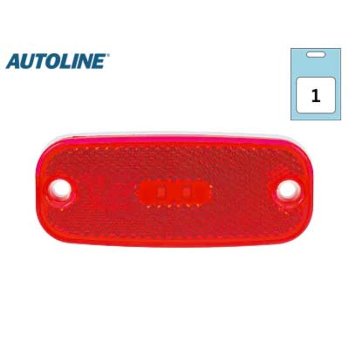 Autoline 12/24V 111x45mm punainen LED äärivalo  verkkokauppa