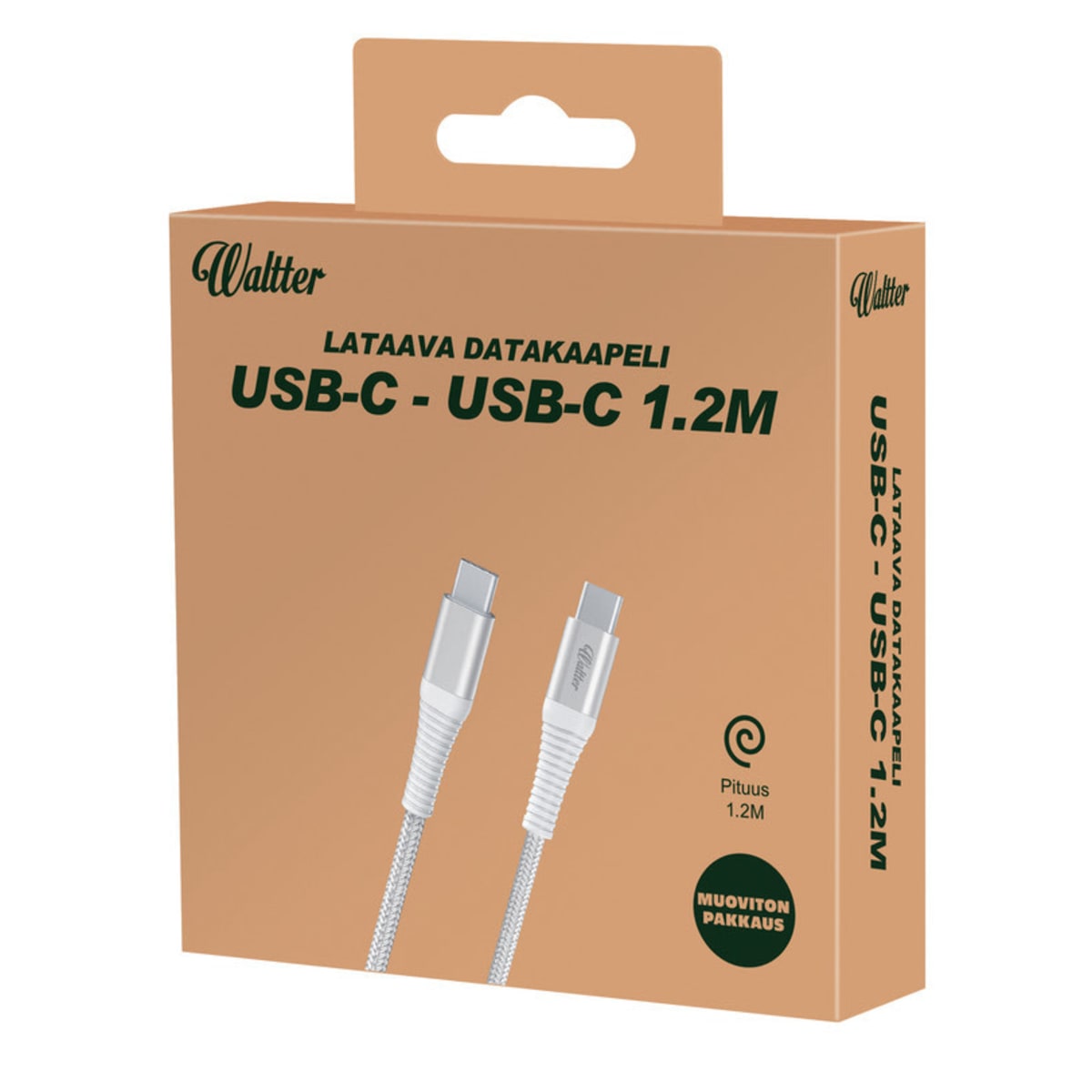 Waltter Eco USB-C - USB-C 1,2 m kaapeli  verkkokauppa