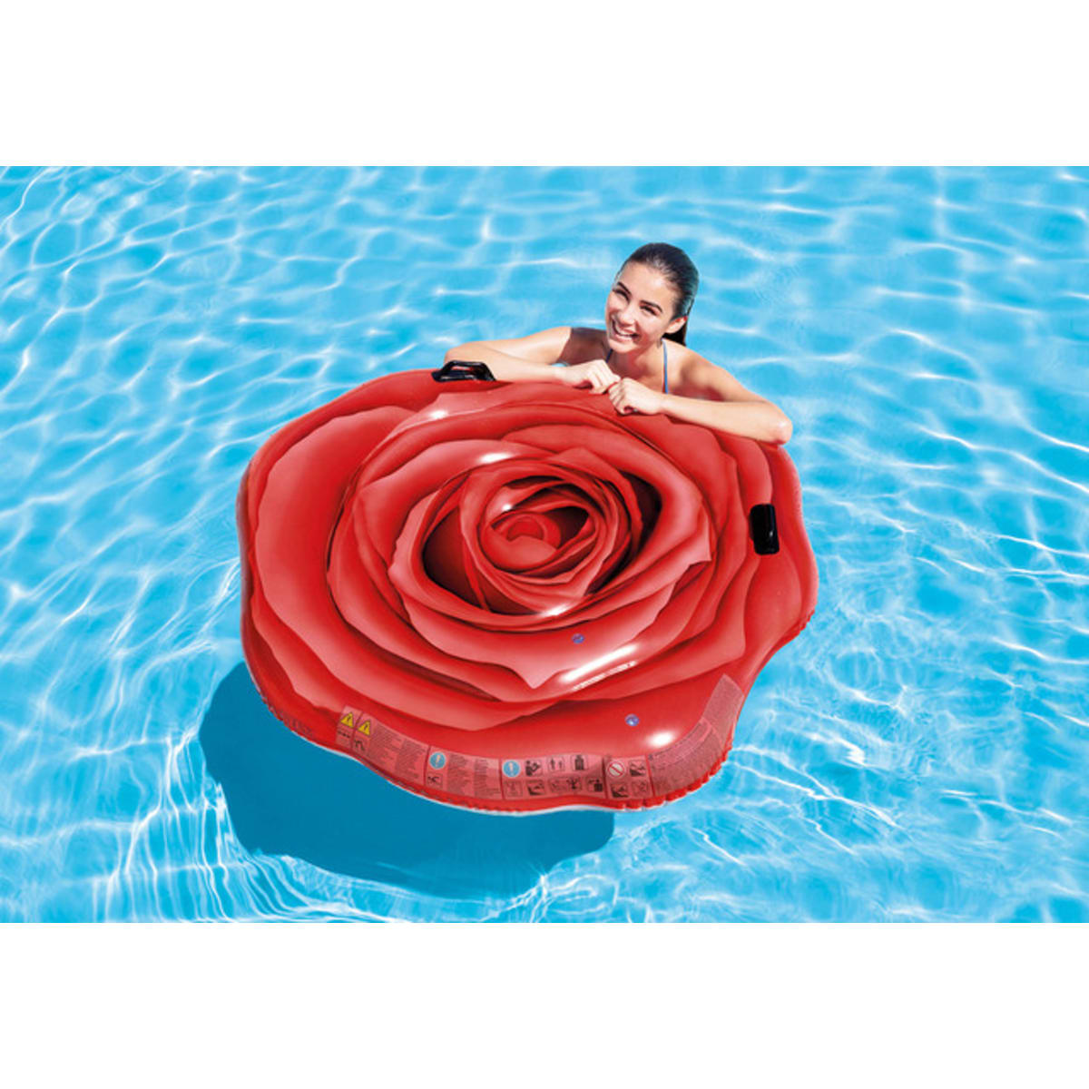 Intex Red Rose Float 137 x 132 cm ruusu uimapatja   verkkokauppa