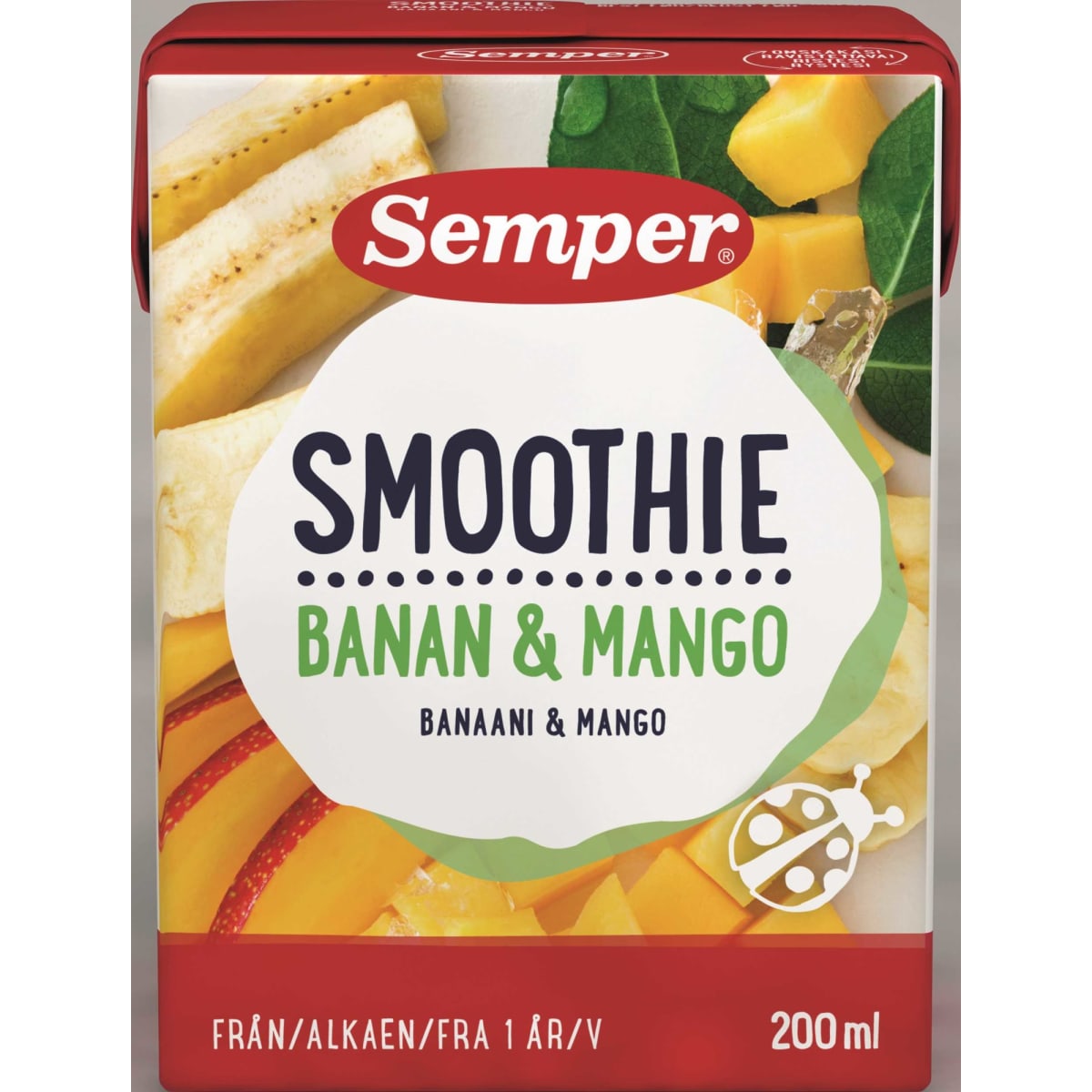Semper Banaani-Mango 200ml smothie 12kk  verkkokauppa