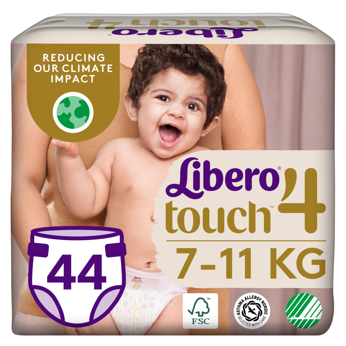 Libero Touch koko 4, 7-11 kg 44 kpl teippivaippa | Karkkainen.com  verkkokauppa