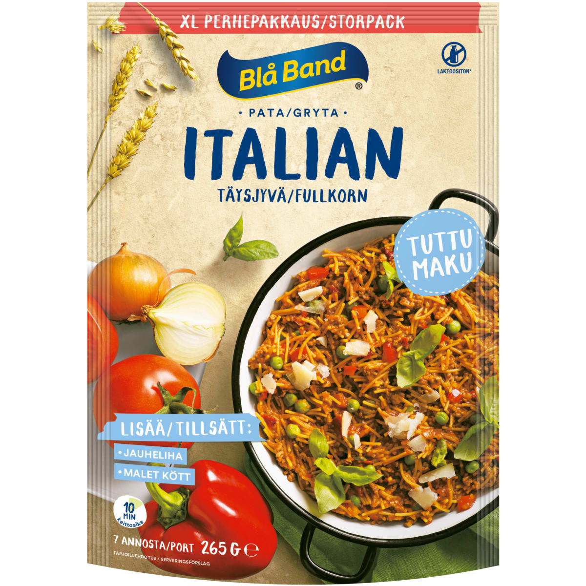 Blå Band 265 g Täysjyvä Italian pata perhepakkaus   verkkokauppa