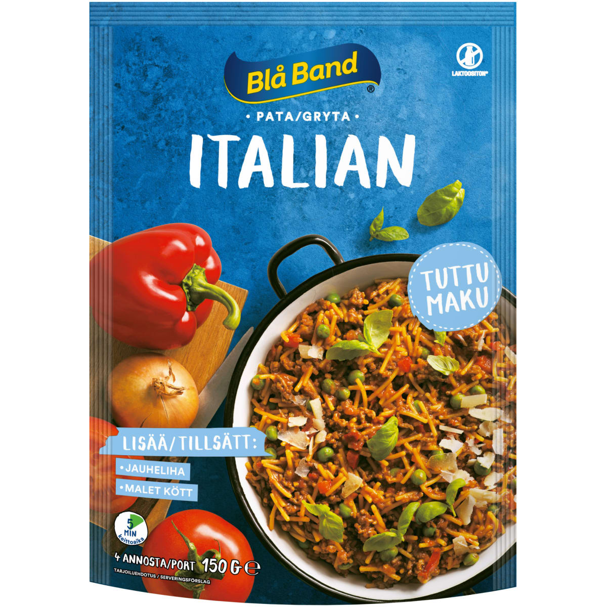 Blå Band 150 g Italian pata-ainekset  verkkokauppa