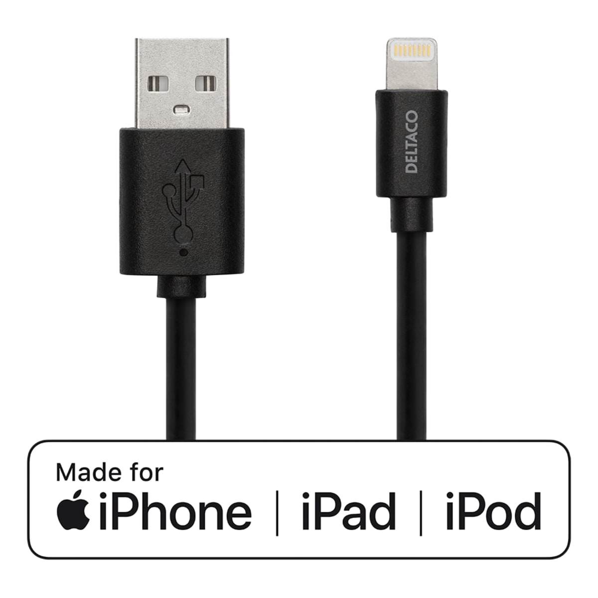 Deltaco IPLH-170 1 m USB - Lightning kaapeli  verkkokauppa