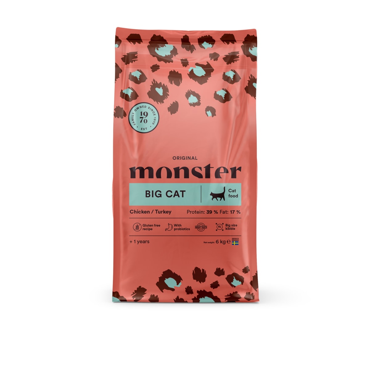 Monster Cat Original Big Cat Chicken/Turkey 6 kg kissan täysravinto |   verkkokauppa