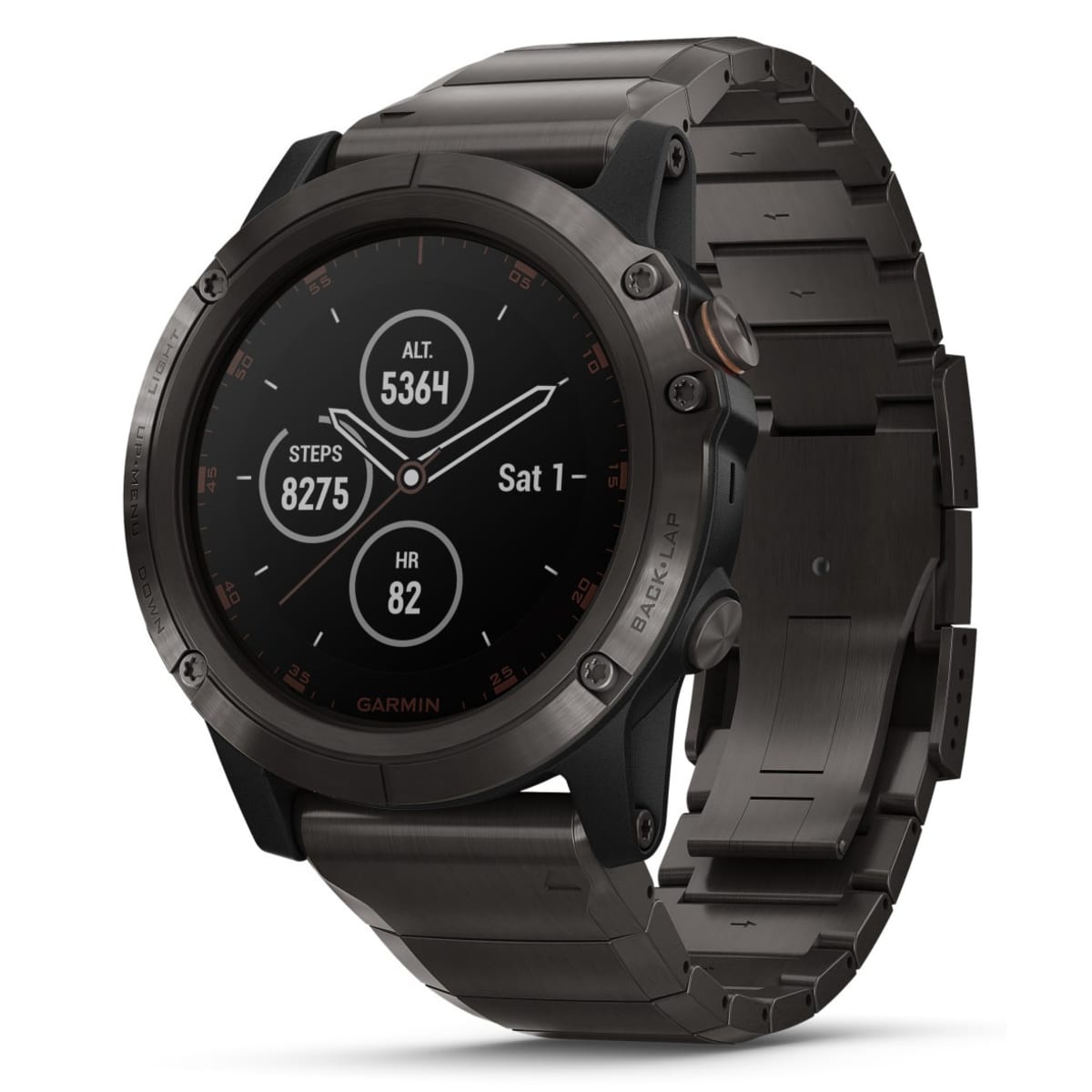 Garmin Fenix 5X Plus Sapphire titanium GPS-multisportkello