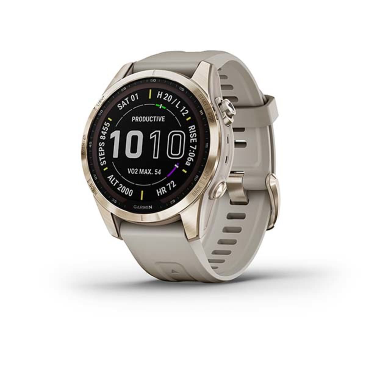 Garmin Fenix 7S Sapphire Sol Cream Gold älykello   verkkokauppa