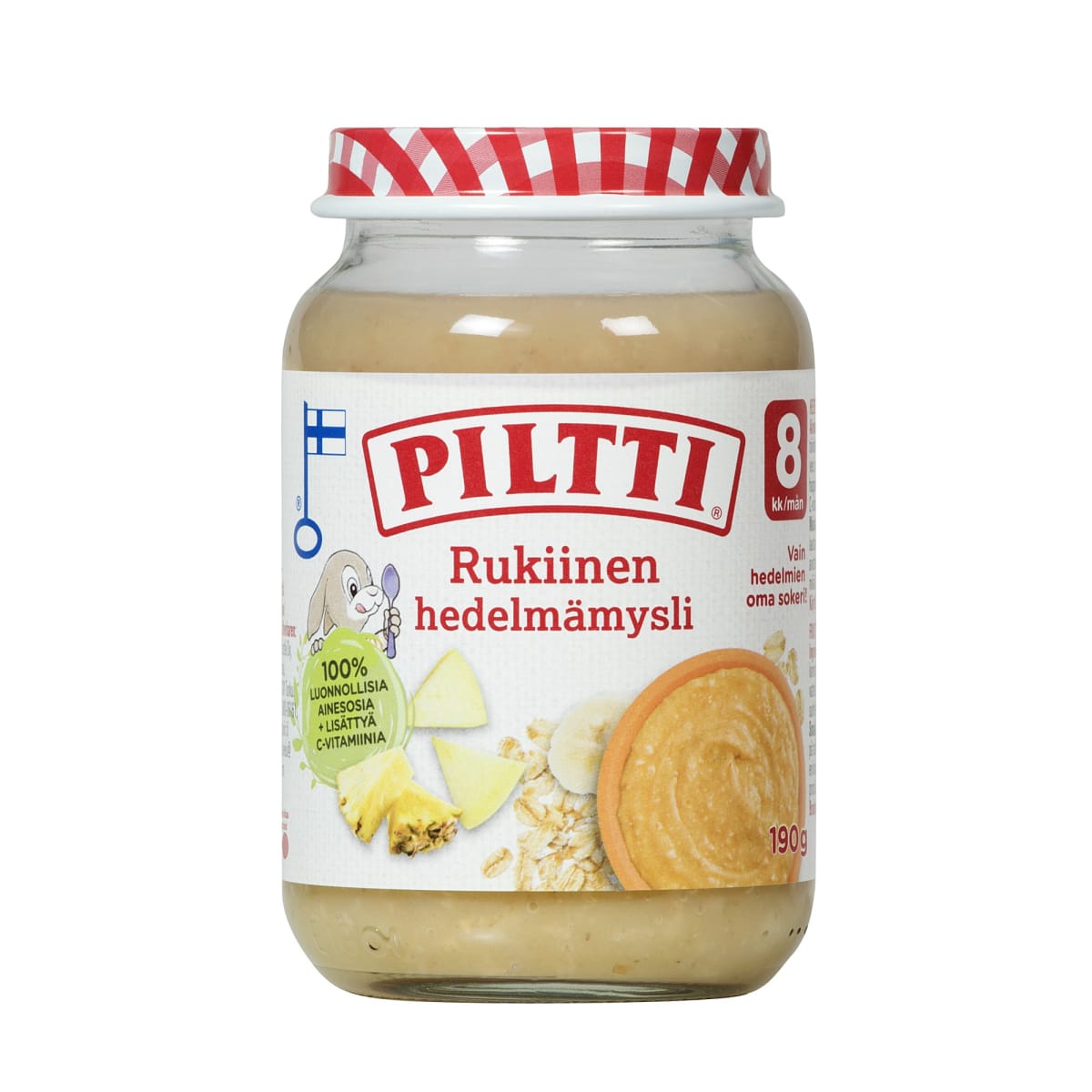 Piltti 190g Rukiinen hedelmämysli jälkiruoka 8kk   verkkokauppa