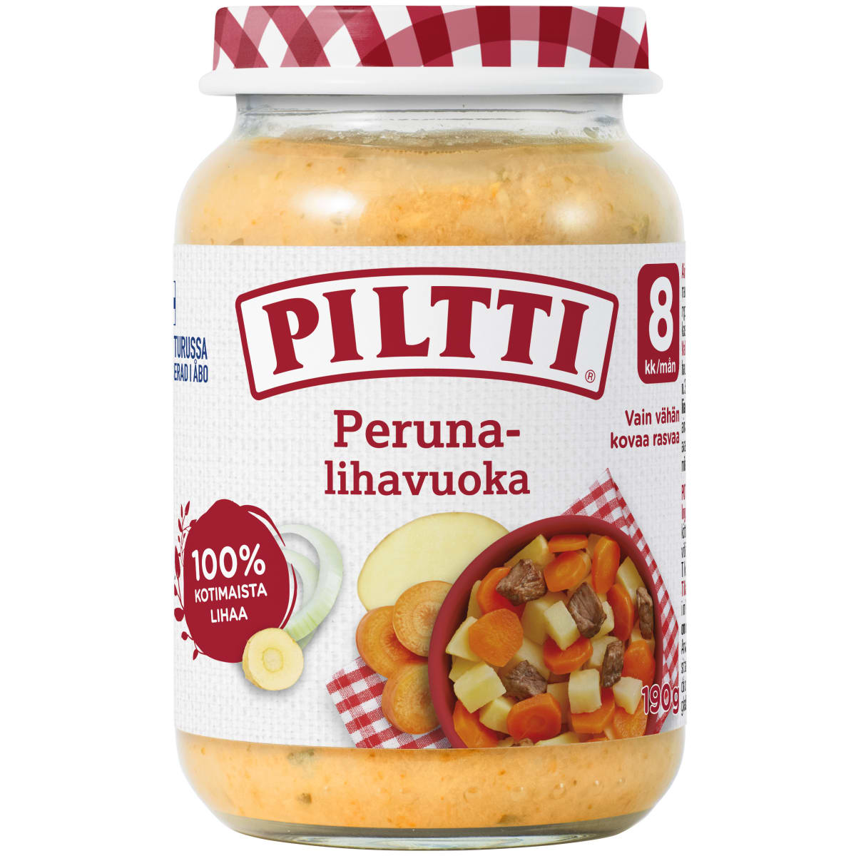 Piltti 190g Peruna-lihavuoka lastenateria 8kk  verkkokauppa