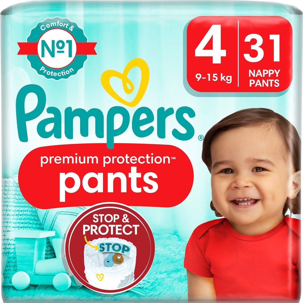 Pampers Premium Protection S4 9 15 kg 31 kpl housuvaippa