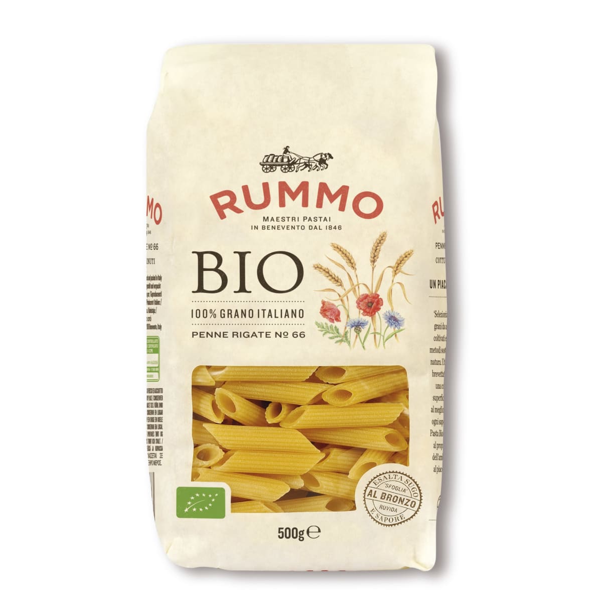 Rummo Penne Rigate 500 g luomu pasta  verkkokauppa