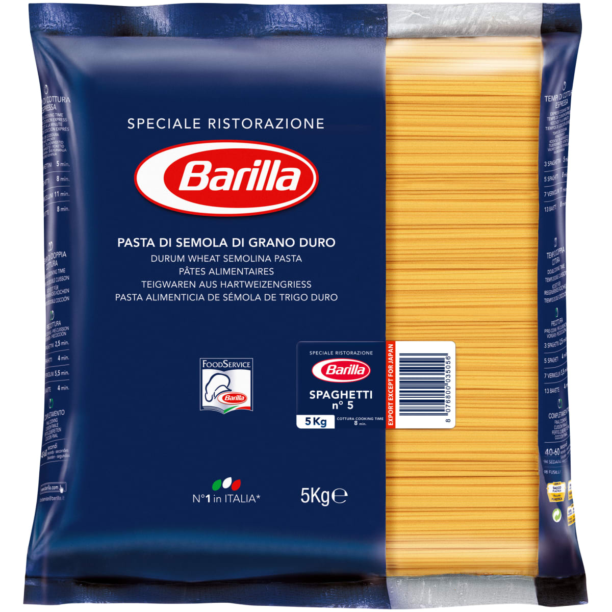 Barilla Spaghetti 5kg  verkkokauppa