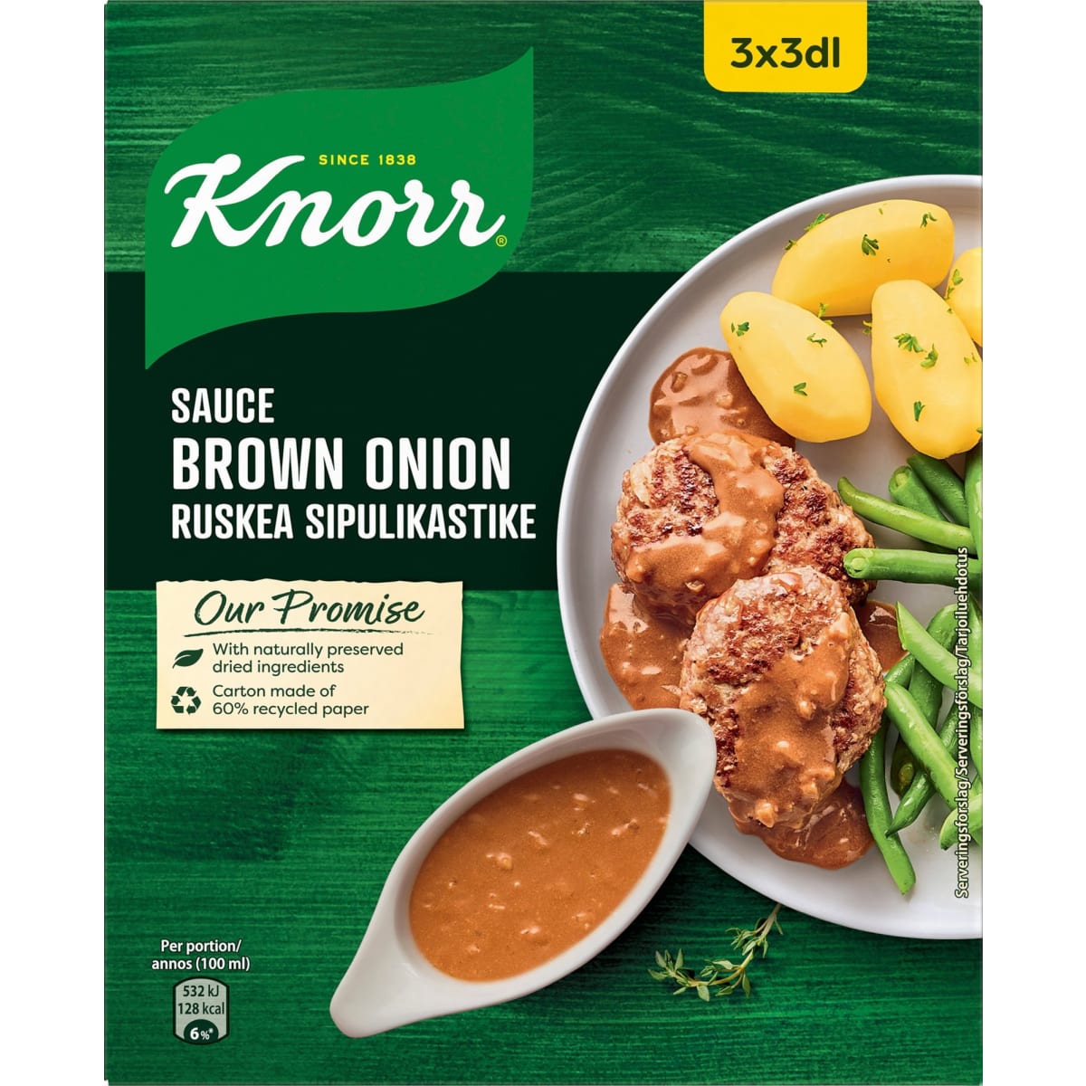 Knorr Ruskea Sipuli 3x22 g kastikeaines  verkkokauppa