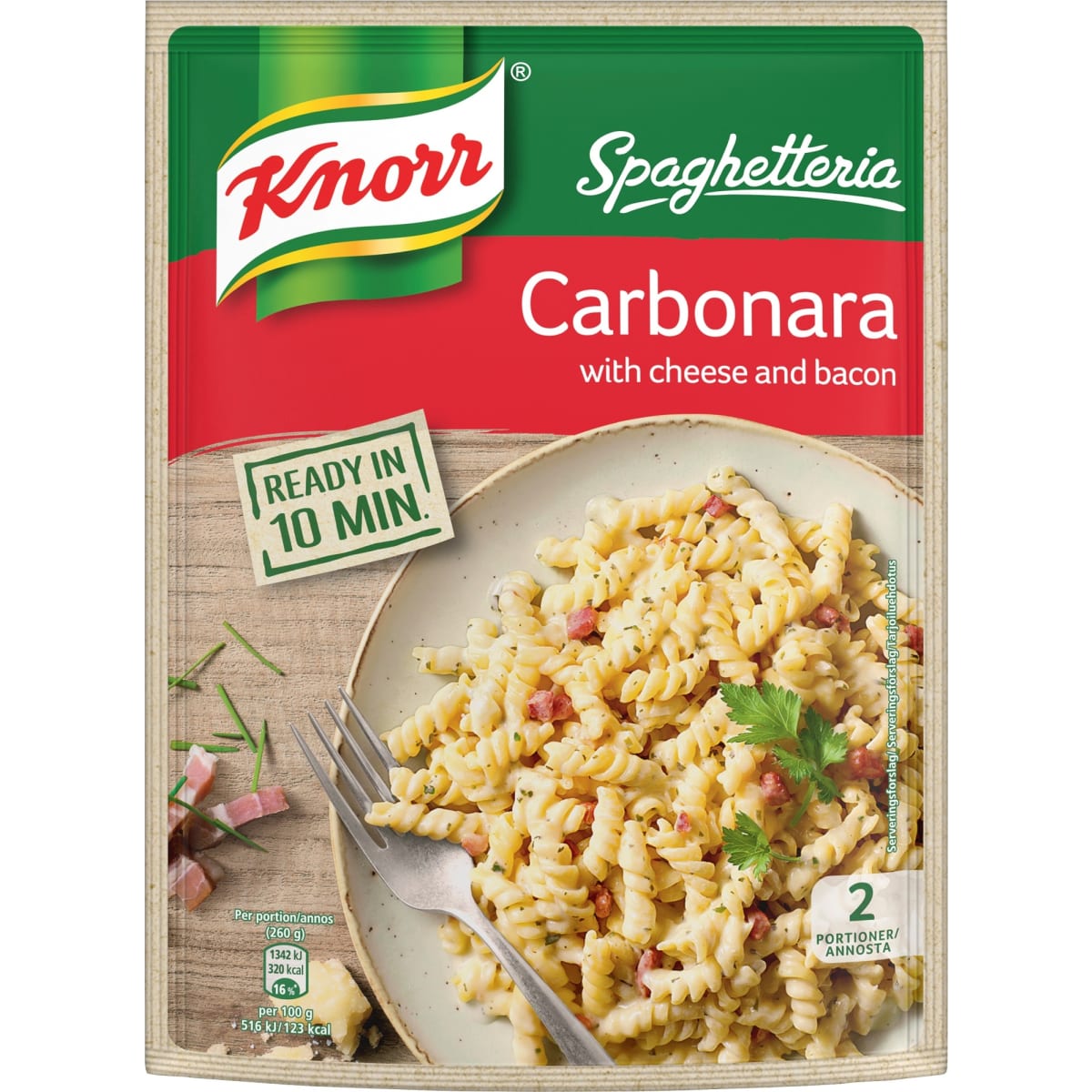 Knorr Spaghetteria Carbonara 154 g ateria-aines   verkkokauppa