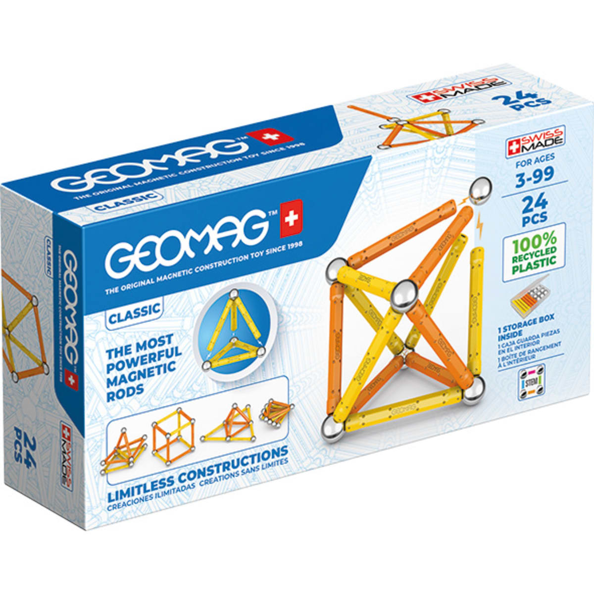 Geomag Classic Green Line 24 magneettinen rakennussarja   verkkokauppa