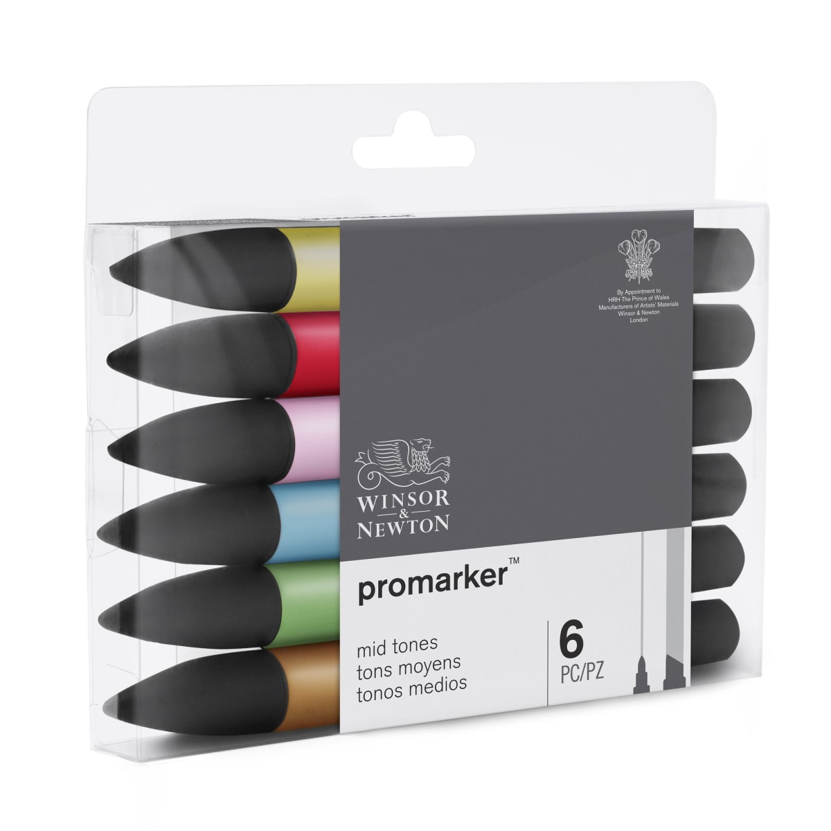 Winsor & Newton ProMarker Collector's Set Mid Tones 6kpl tussilajitelma |   verkkokauppa