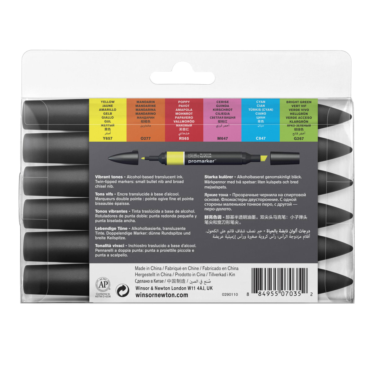 Winsor & Newton ProMarker Collector's Set Vibrant Tones 6kpl tussilajitelma   verkkokauppa