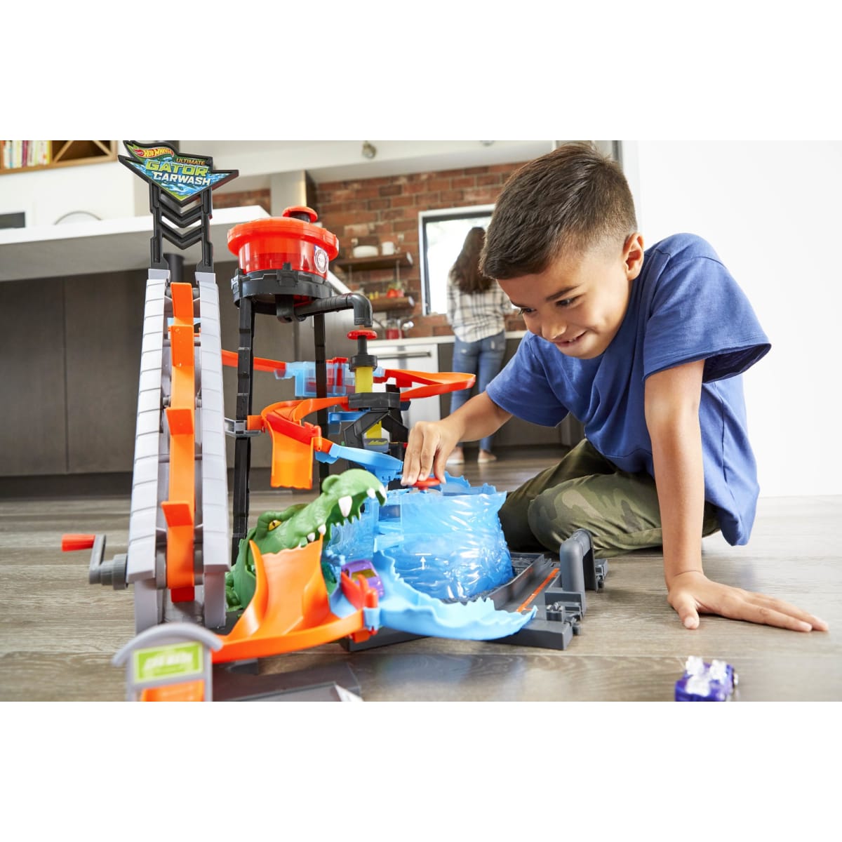 Hot Wheels Ultimate Gator Car Wash Playset autopesu Karkkainen